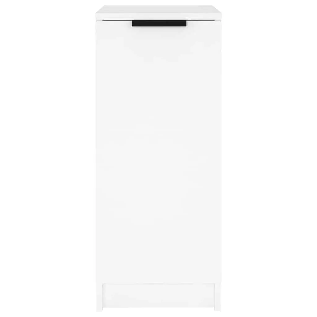 White Shoe Cabinet 30x35x70 cm Engineered Wood