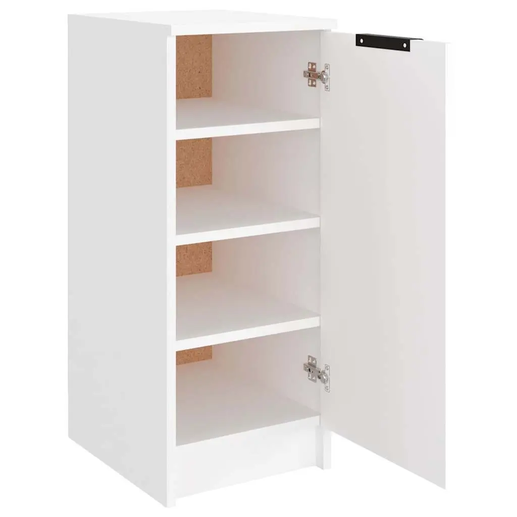 White Shoe Cabinet 30x35x70 cm Engineered Wood