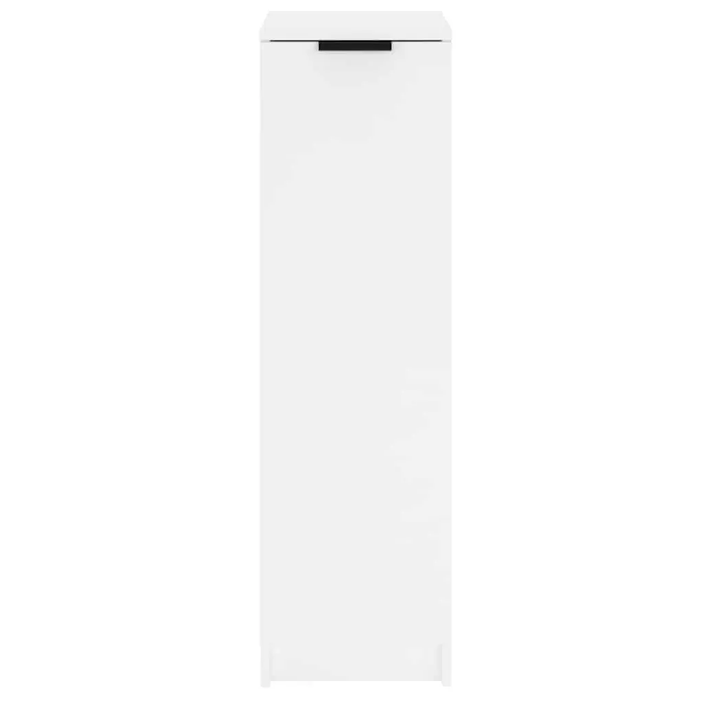 White Shoe Cabinet with Ample Storage Options