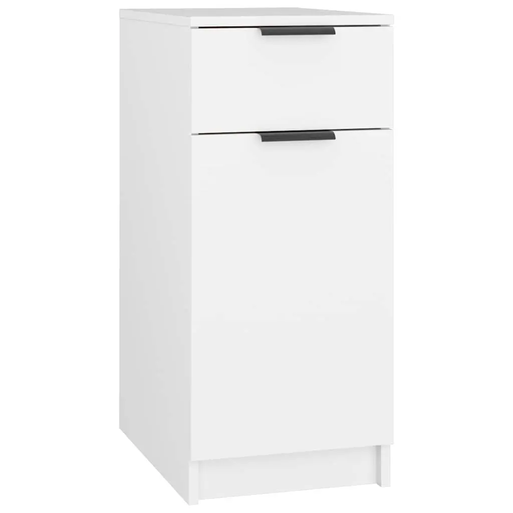 White Desk Cabinet for Home Office Storage