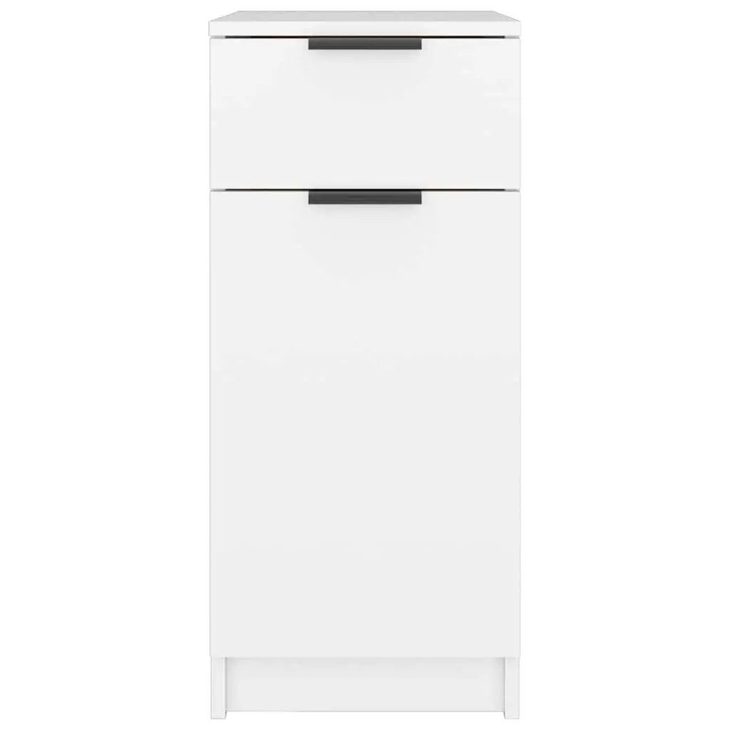 White Desk Cabinet for Home Office Storage