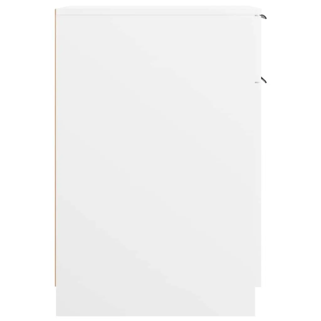White Desk Cabinet for Home Office Storage
