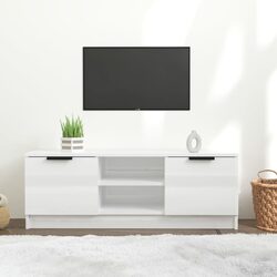 Sleek White High Gloss TV Cabinet for Stylish Storage