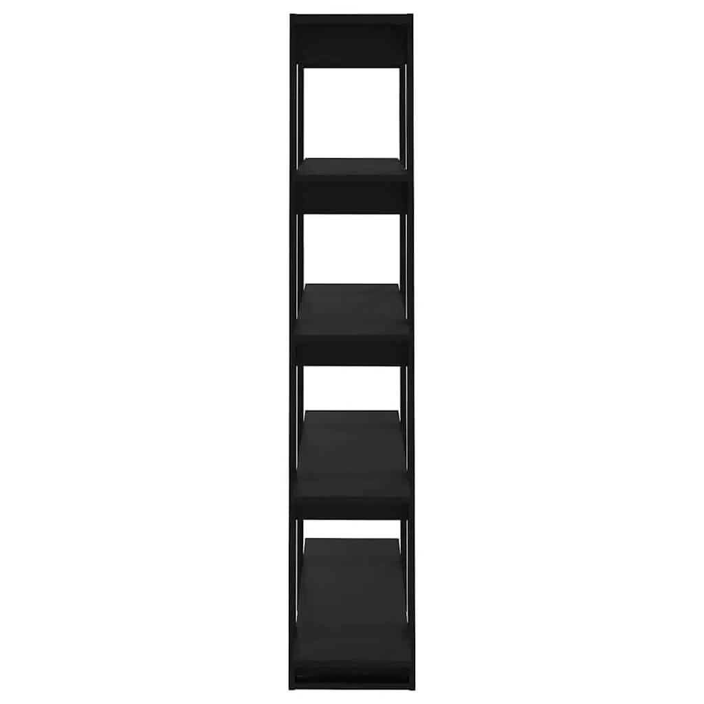Black Book Cabinet Room Divider & Storage Unit