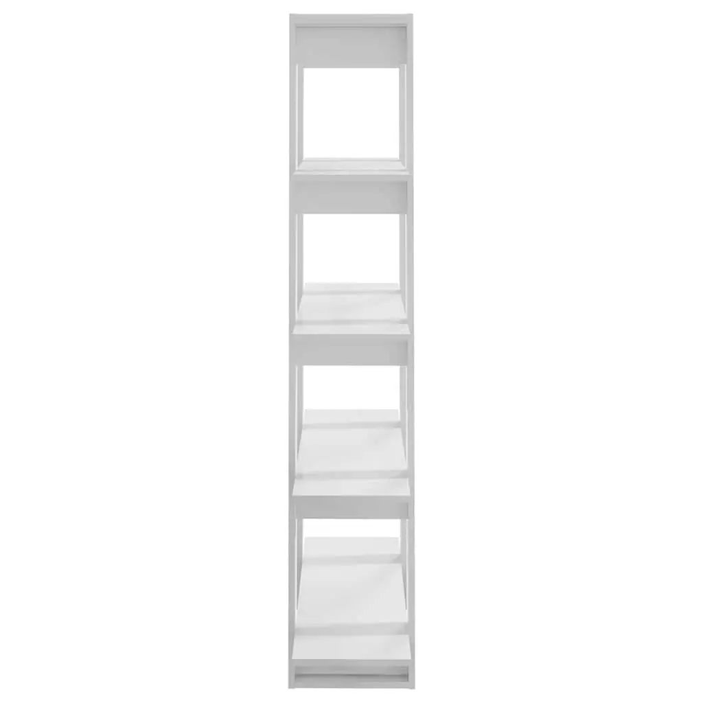 High Gloss White Book Cabinet with Room Divider Function