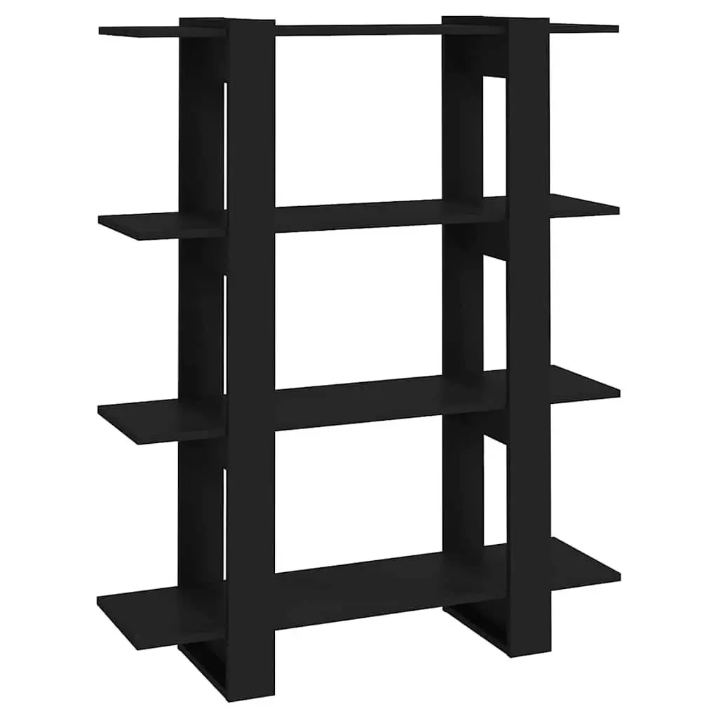 Black Book Cabinet Standing Shelf Storage Organiser Room Divider Bookcase