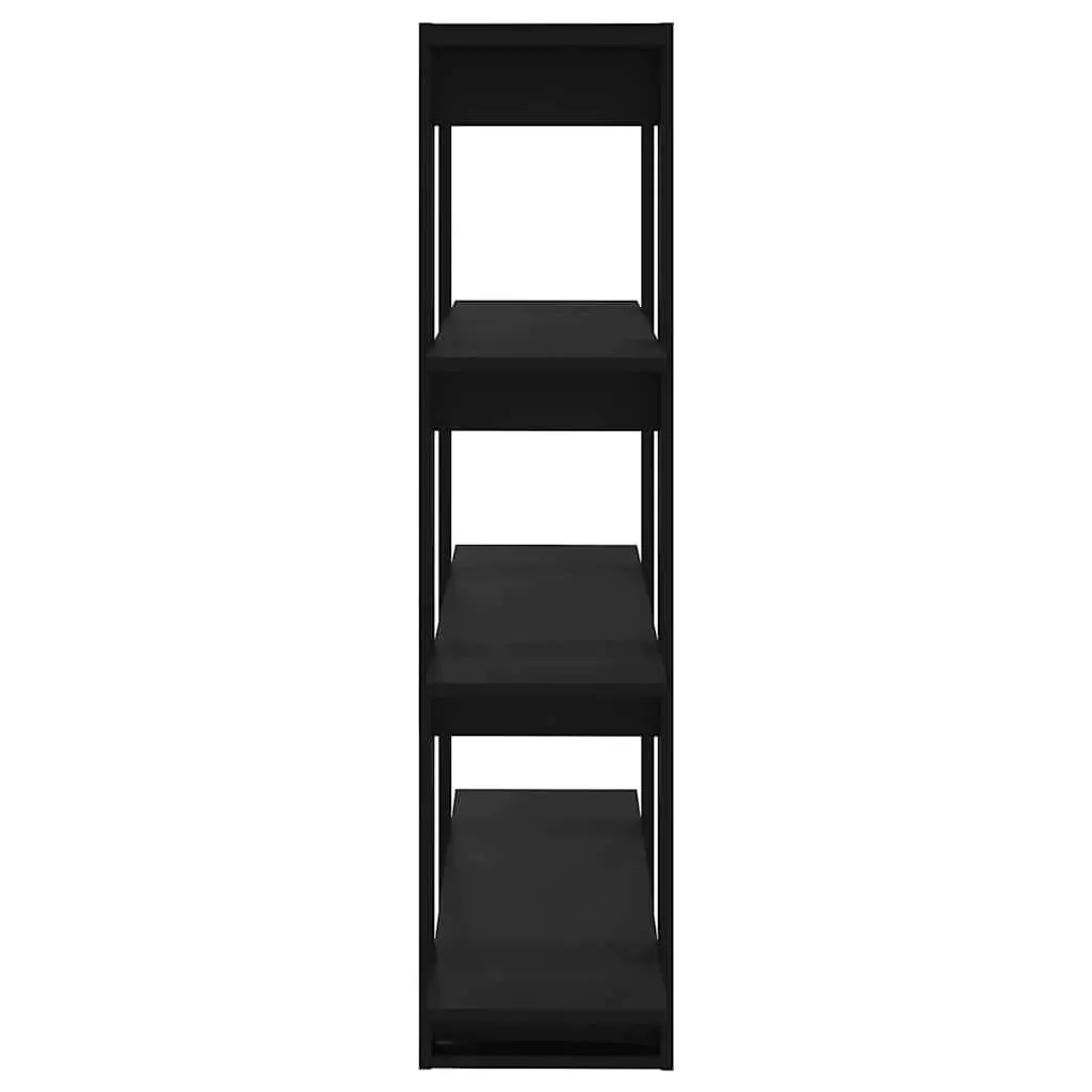 Black Book Cabinet Standing Shelf Storage Organiser Room Divider Bookcase