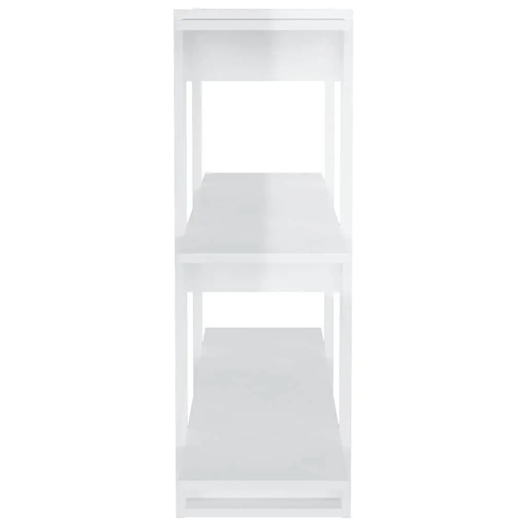 Book Cabinet High Gloss White 100W x 30D x 87H cm