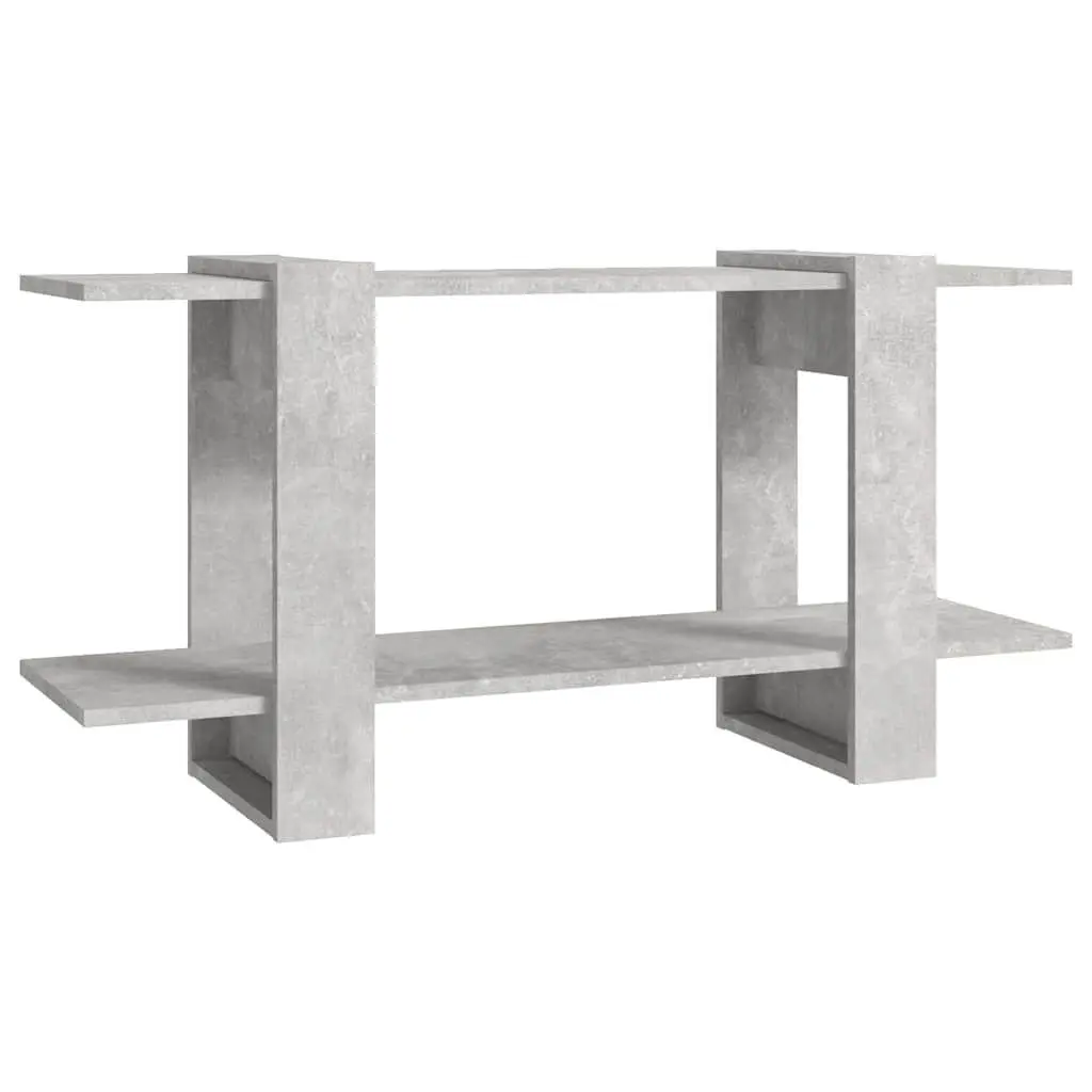 Grey Bookshelf Storage Unit 100x30x51cm