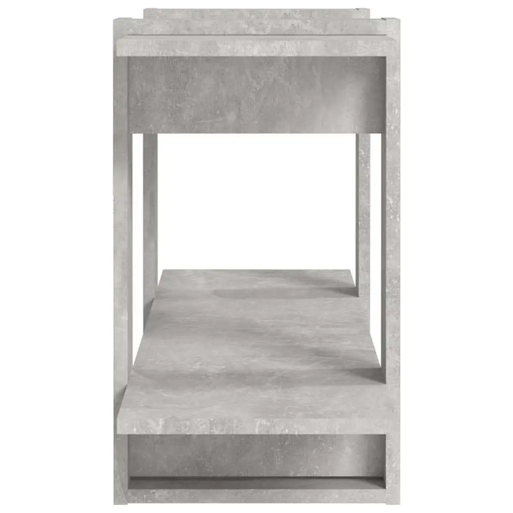 Grey Bookshelf Storage Unit 100x30x51cm