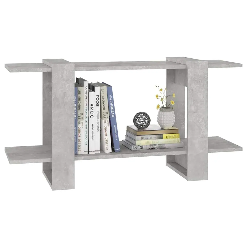 Grey Bookshelf Storage Unit 100x30x51cm