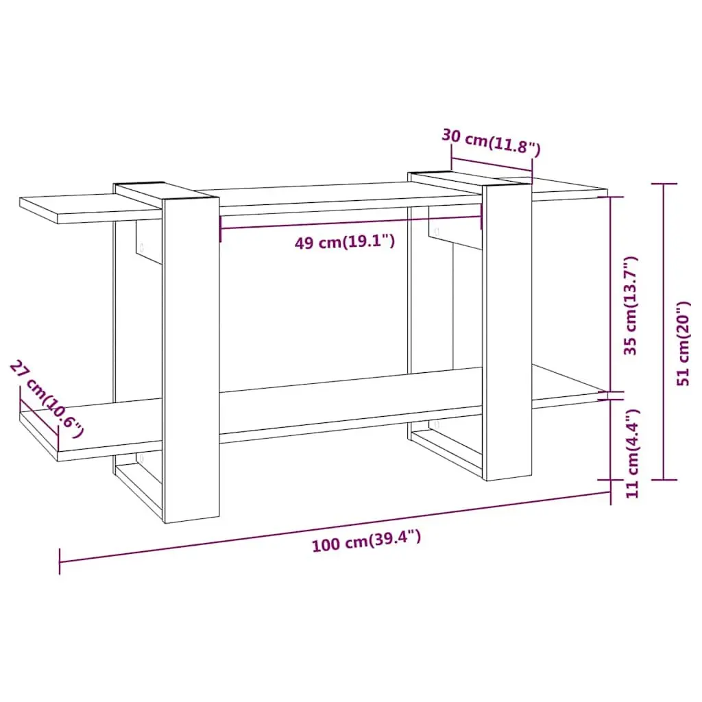High Gloss White Book Cabinet with Storage