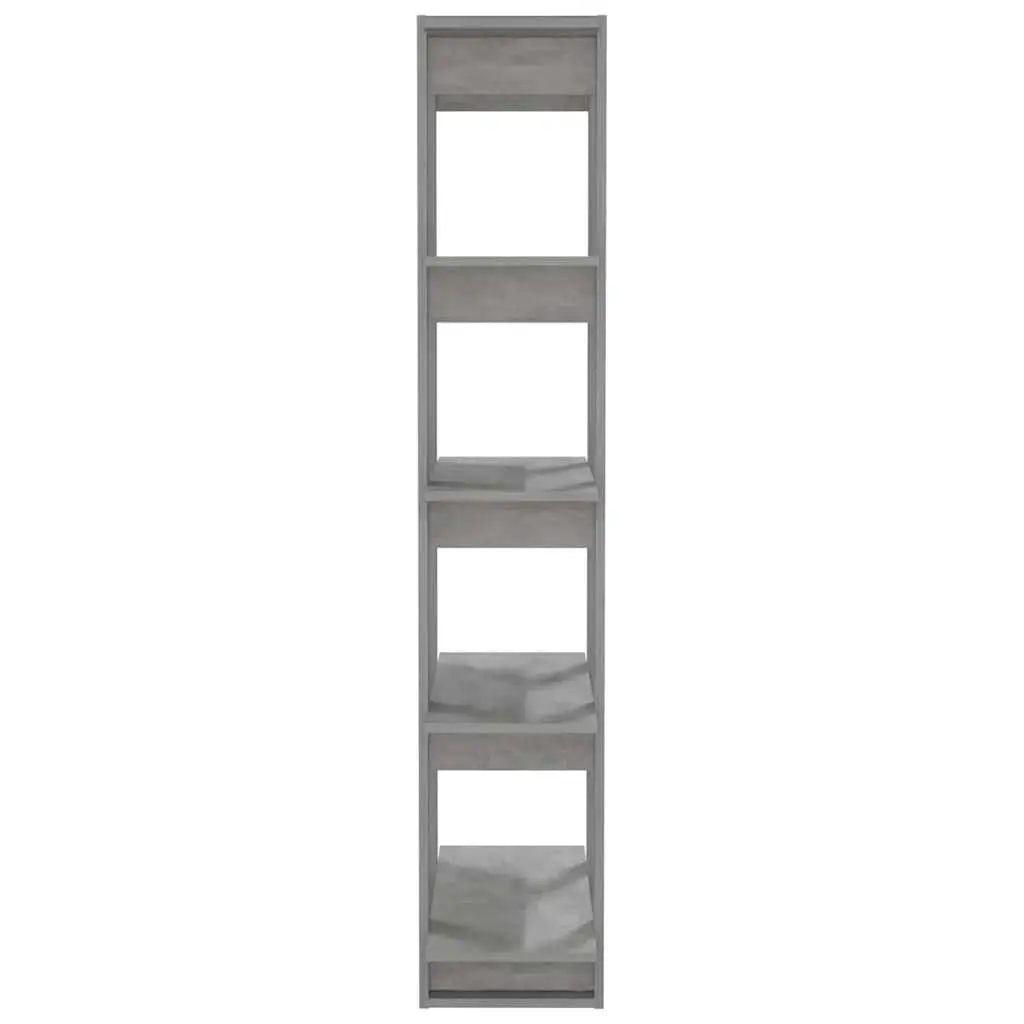 Grey Engineered Wood Book Cabinet 80x30x160cm