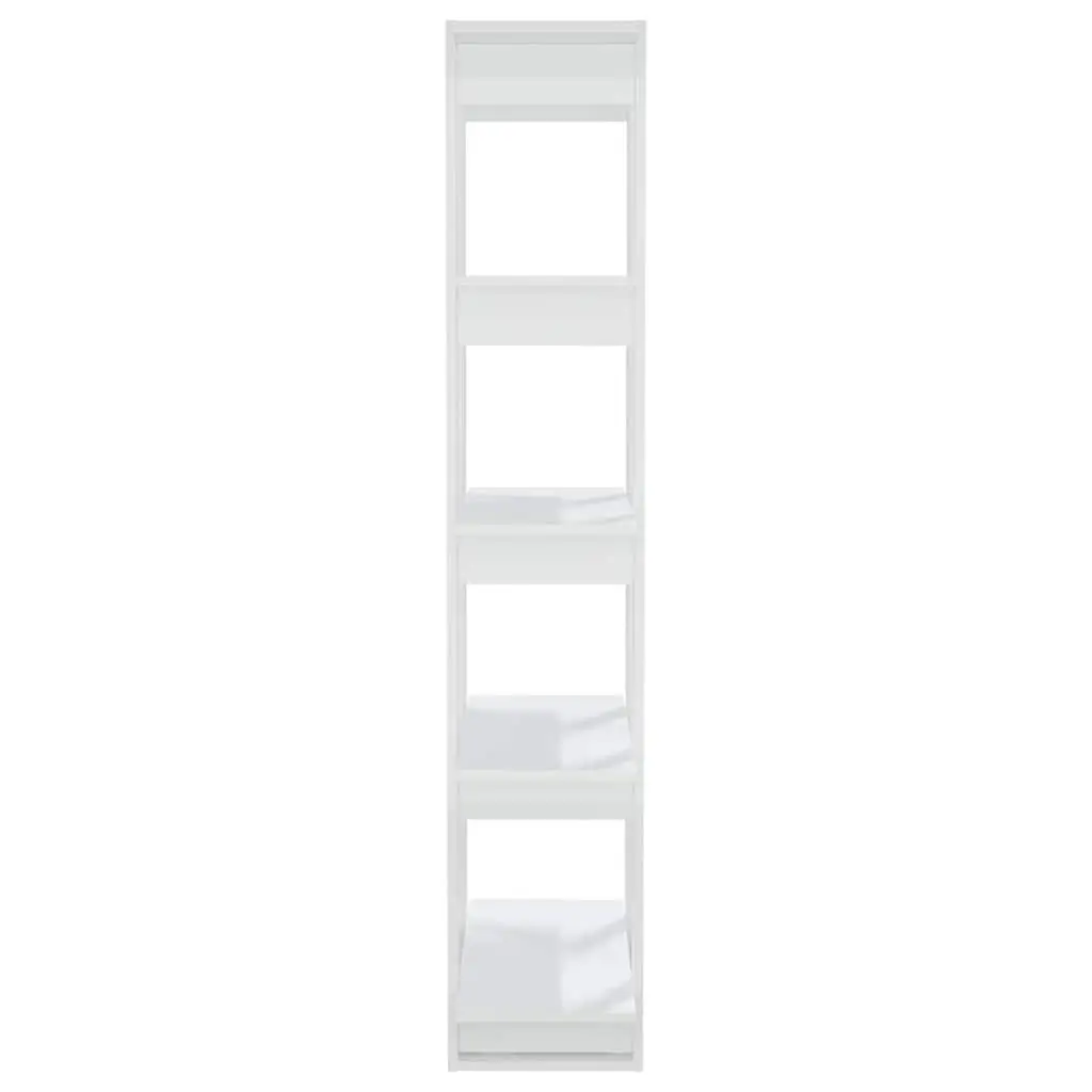 White High Gloss Book Cabinet Room Divider Bookshelf Shelving Unit 80x30x160cm