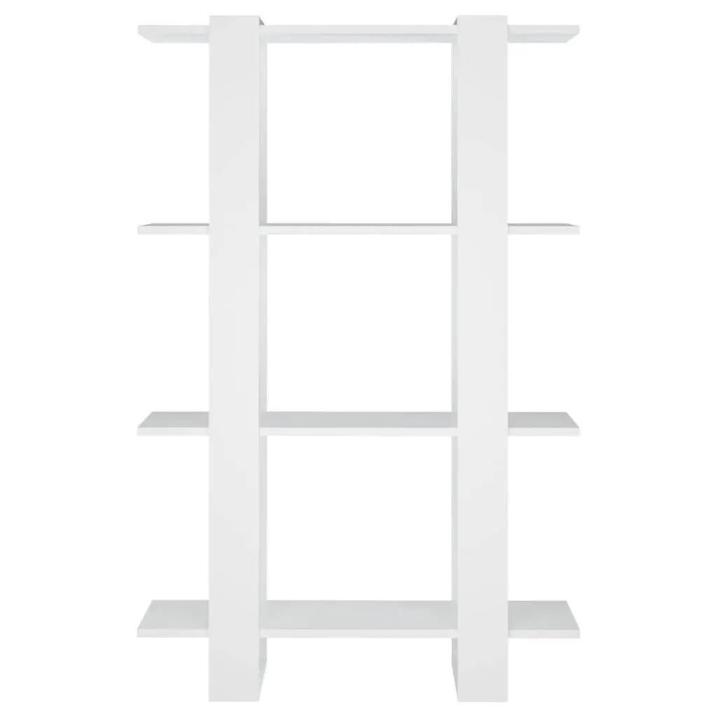 White Wooden Book Cabinet for Storage & Division