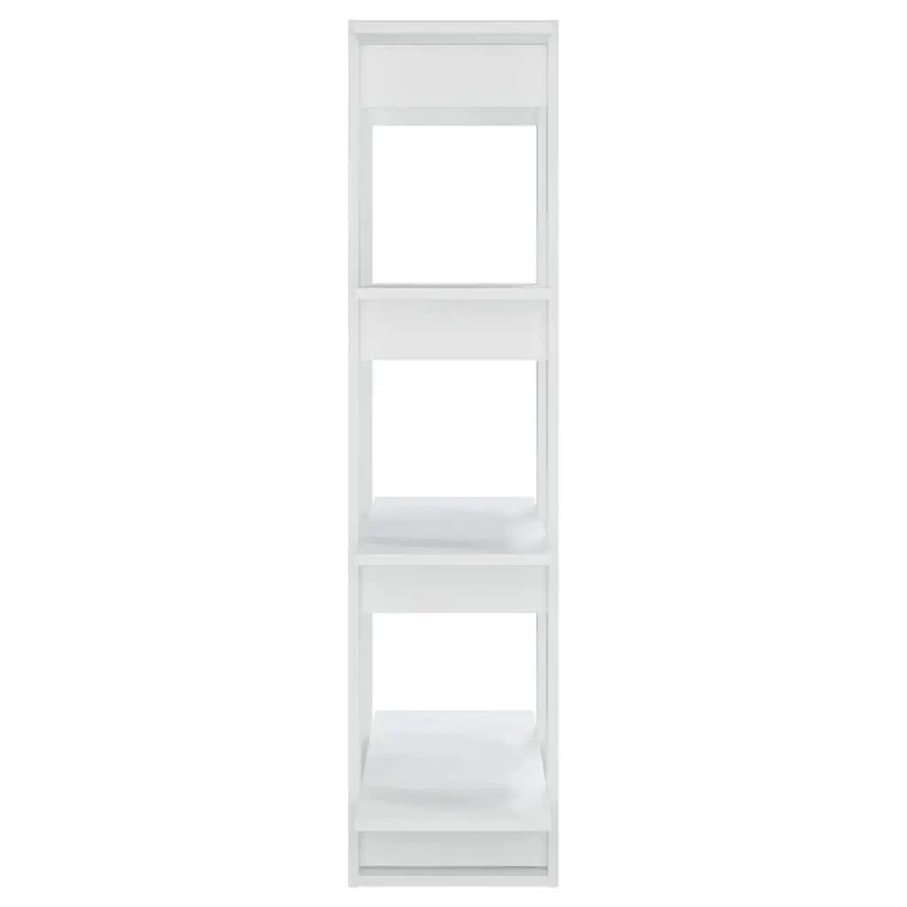 White Wooden Book Cabinet for Storage & Division