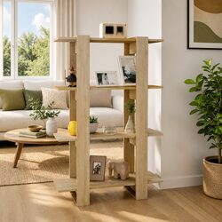Sturdy Wooden Book Cabinet for Storage and Dividing