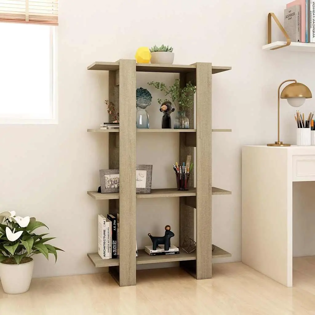 Wooden Book Cabinet for Storage and Dividing
