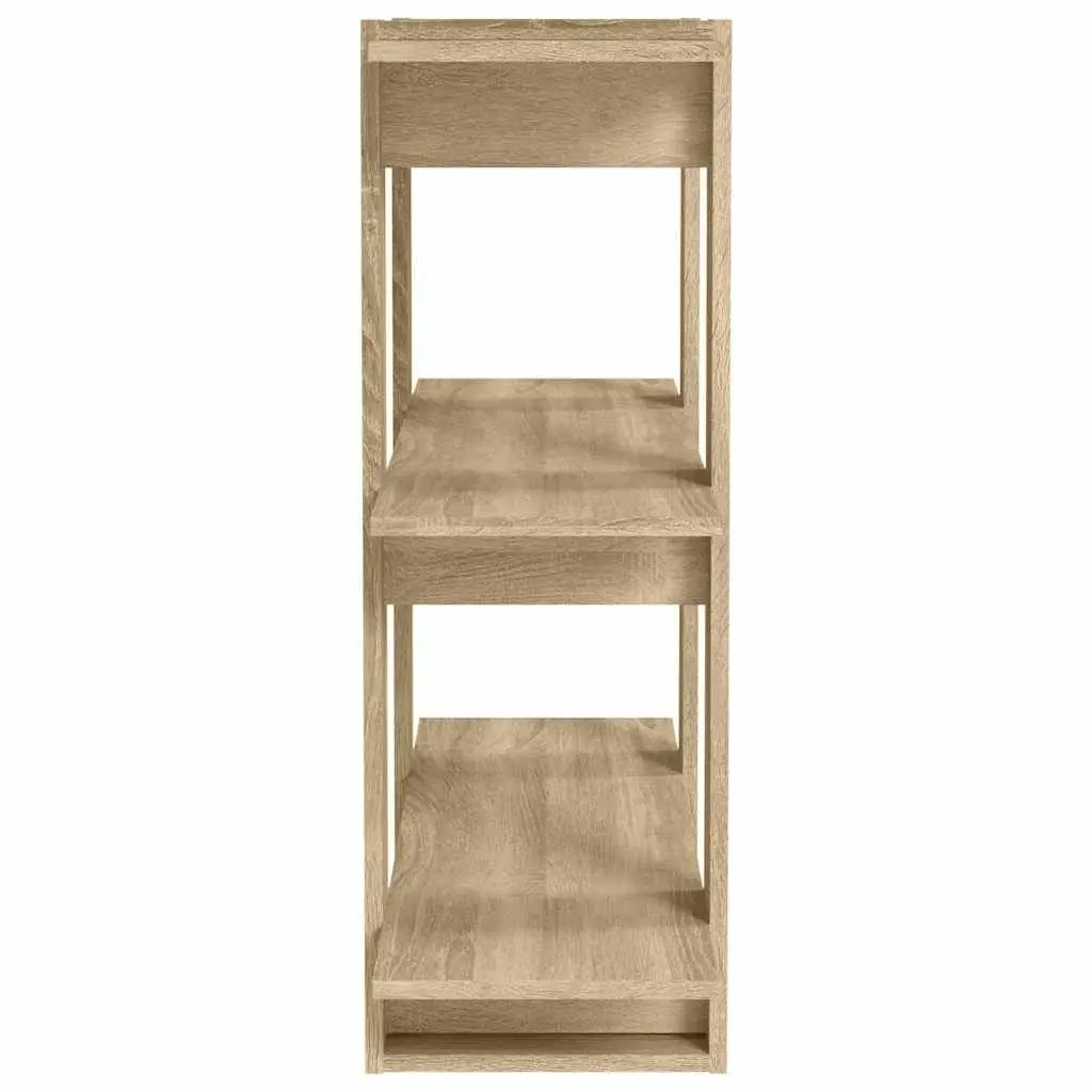 Book Cabinet Wooden Shelf Room Divider Storage Organizer Brown 80 x 30 x 87 cm