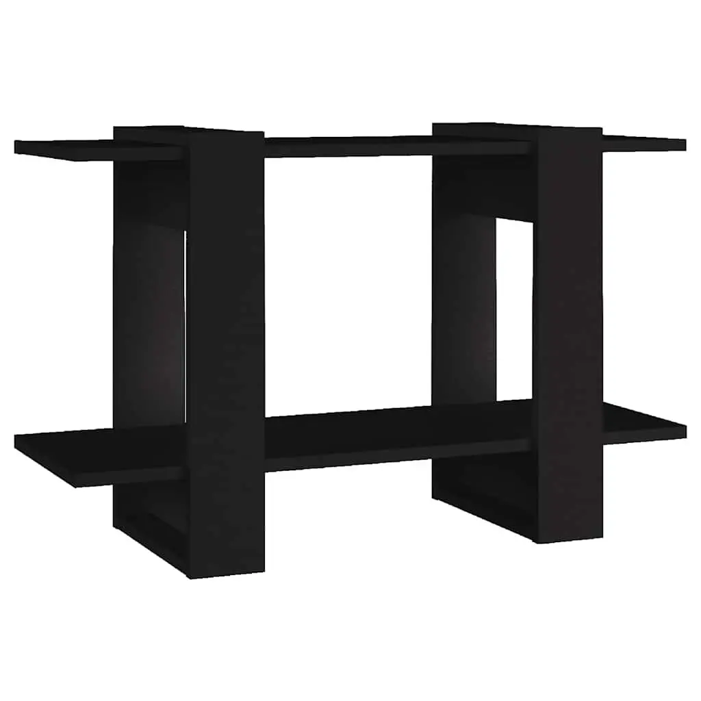 Black Book Cabinet with Room Divider Functionality