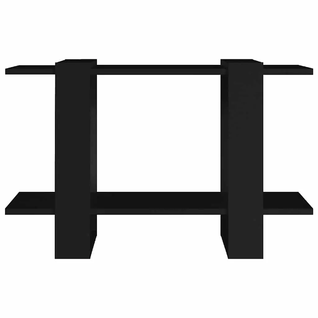Black Book Cabinet with Room Divider Functionality