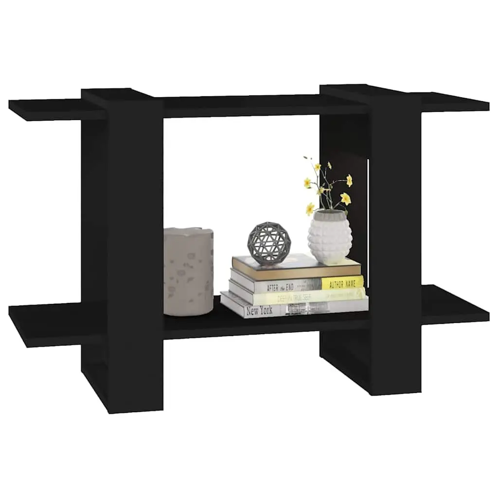 Black Book Cabinet with Room Divider Functionality
