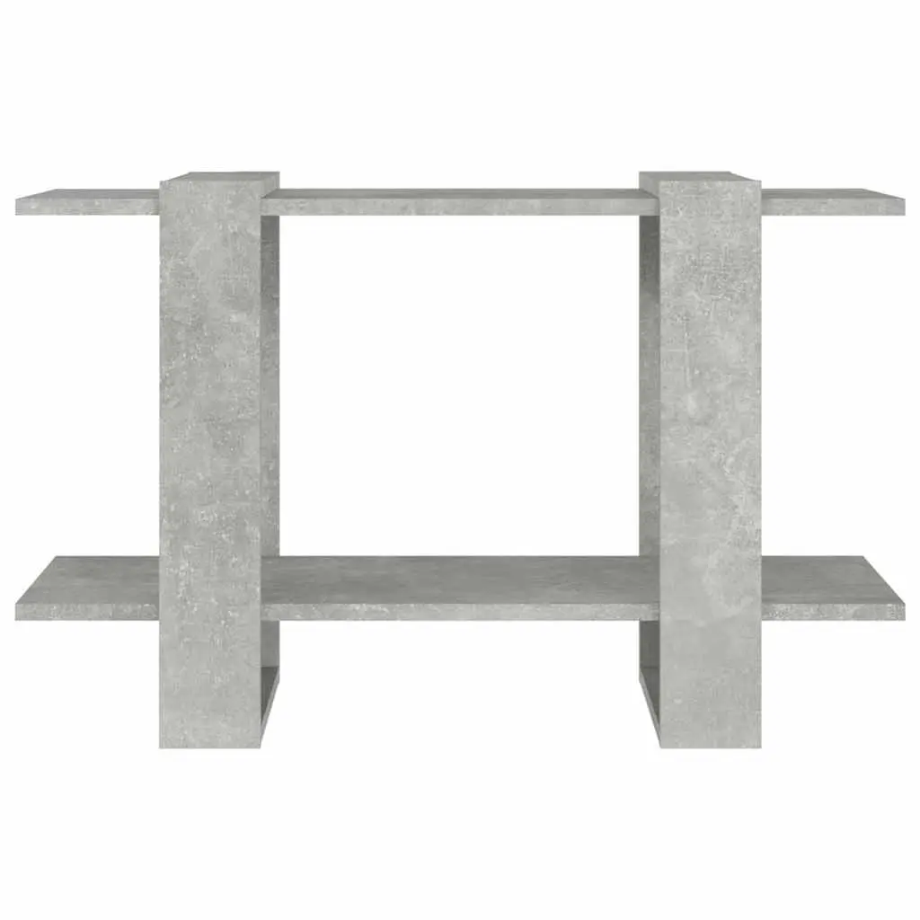 Book Cabinet Storage Shelf Room Divider Grey 80x30x51cm