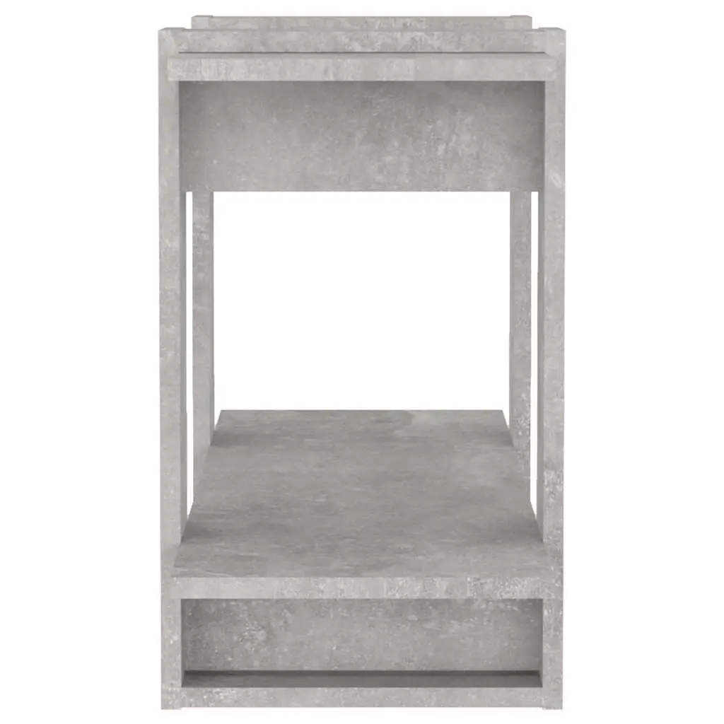 Book Cabinet Storage Shelf Room Divider Grey 80x30x51cm