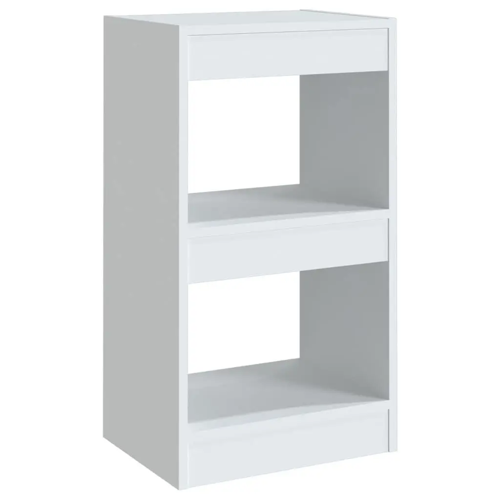 White Book Cabinet Room Divider Storage Shelving Unit 40x30x72cm Bookcase