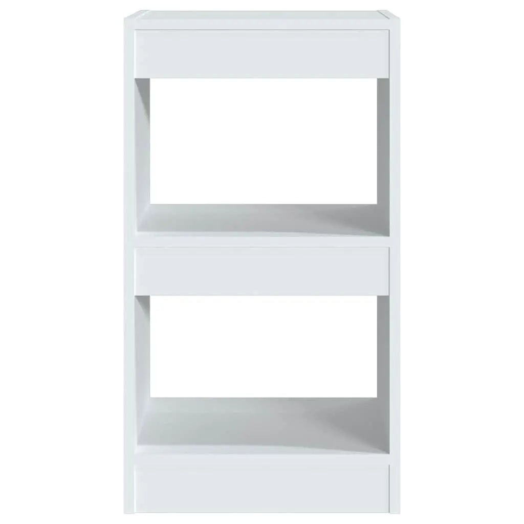 White Book Cabinet Room Divider Storage Shelving Unit 40x30x72cm Bookcase