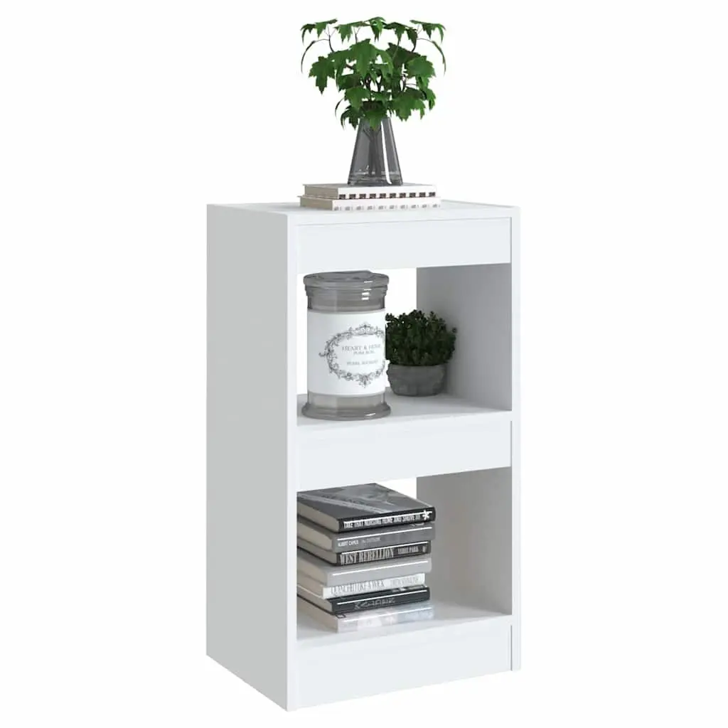 White Book Cabinet Room Divider Storage Shelving Unit 40x30x72cm Bookcase