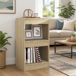 Sonoma Oak Brown Book Cabinet Room Divider 40x30x72cm