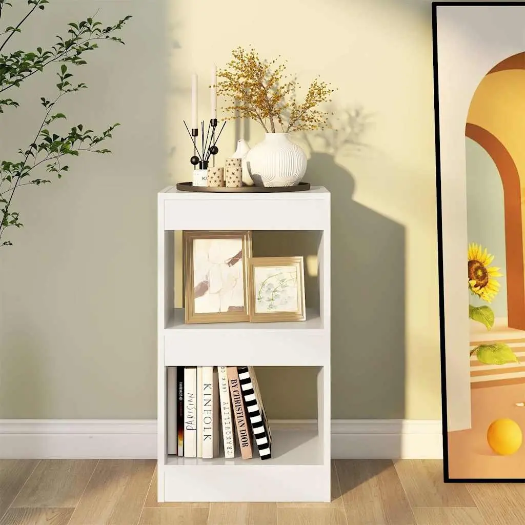 High Gloss White Book Cabinet and Room Divider