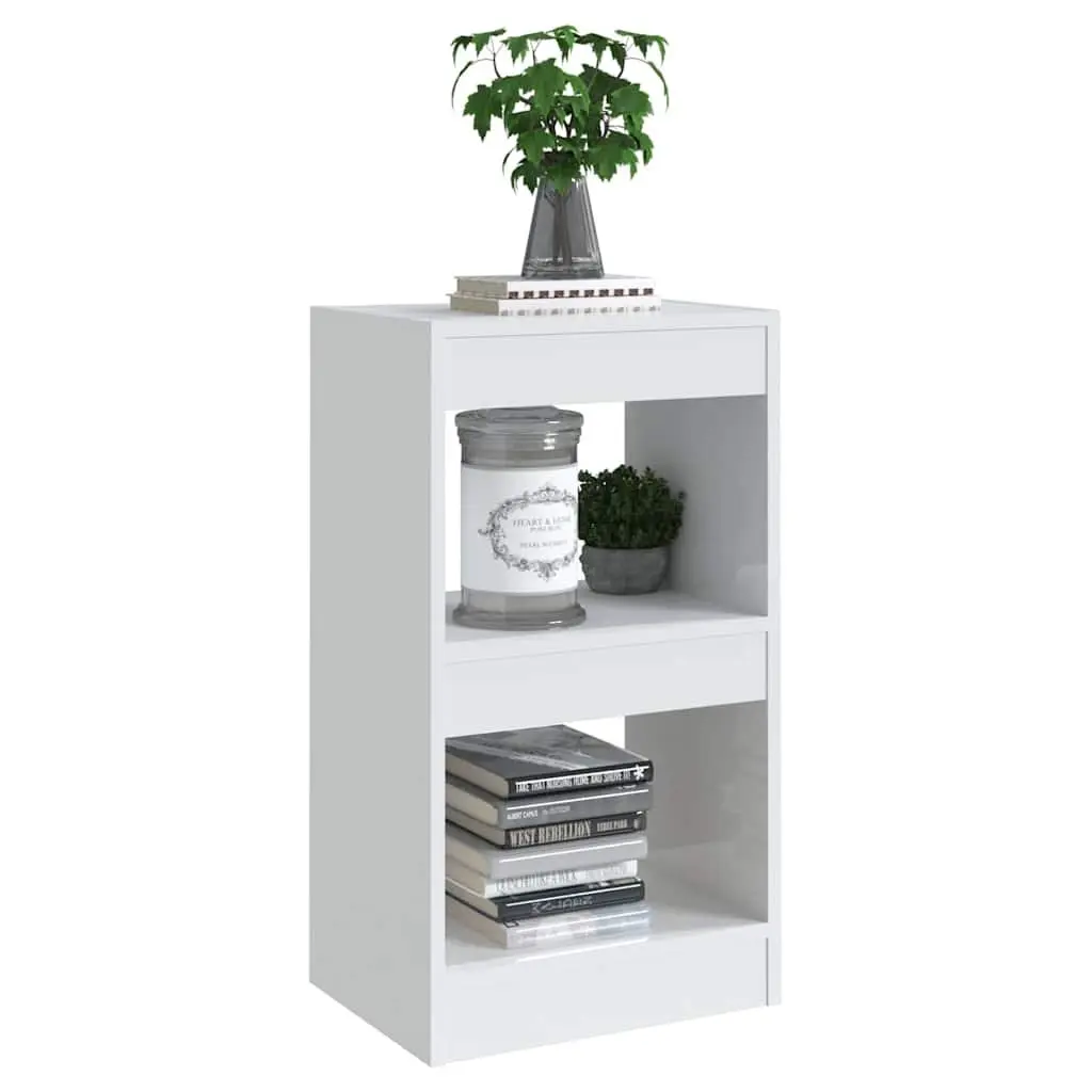 High Gloss White Book Cabinet and Room Divider