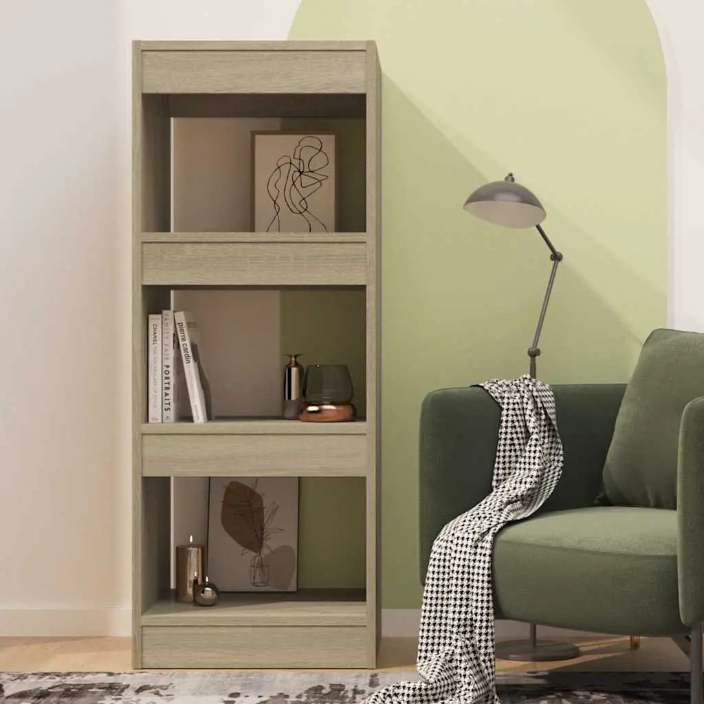 Brown Wooden Book Cabinet & Room Divider