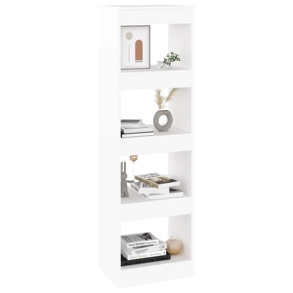 White Book Cabinet for Storage and Room Division