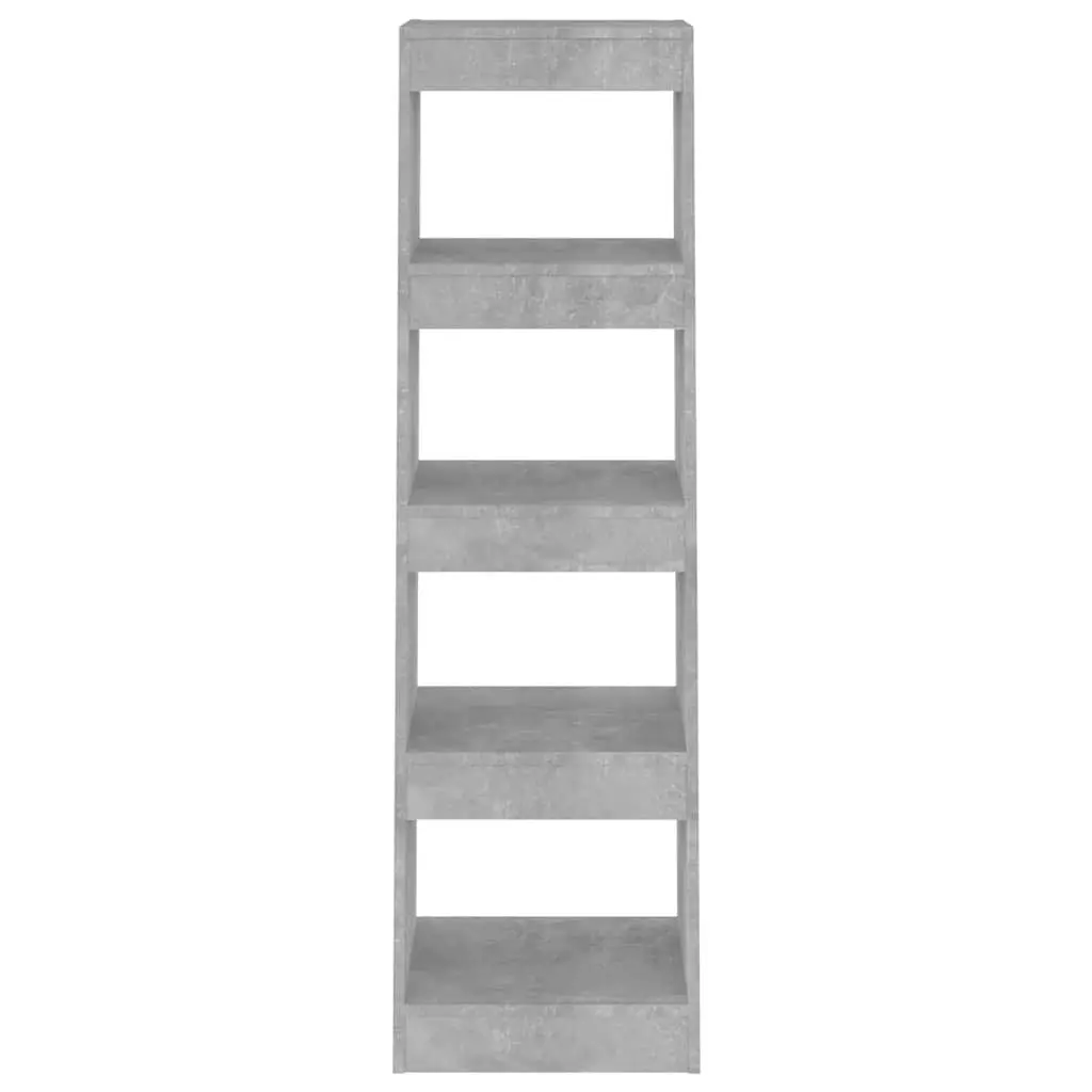 Grey Book Cabinet Room Divider and Storage Unit