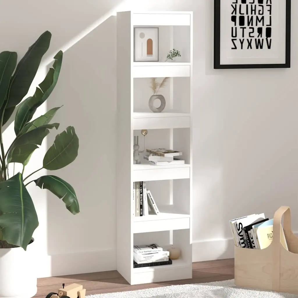 Book Cabinet Room Divider White Storage Bookshelf Organiser Standing Shelf