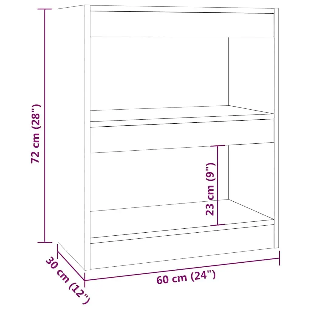 Grey Book Cabinet for Storage and Division