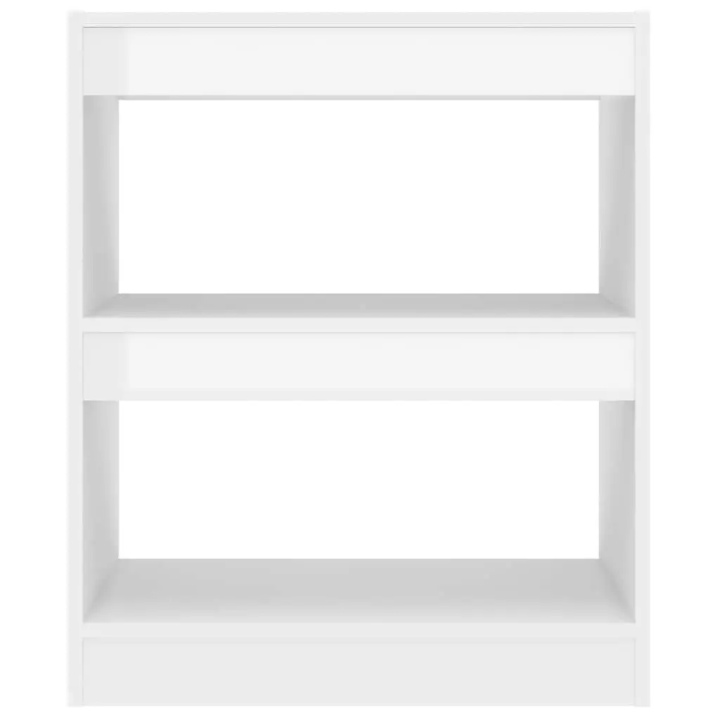 High Gloss White Book Cabinet Shelf Room Divider