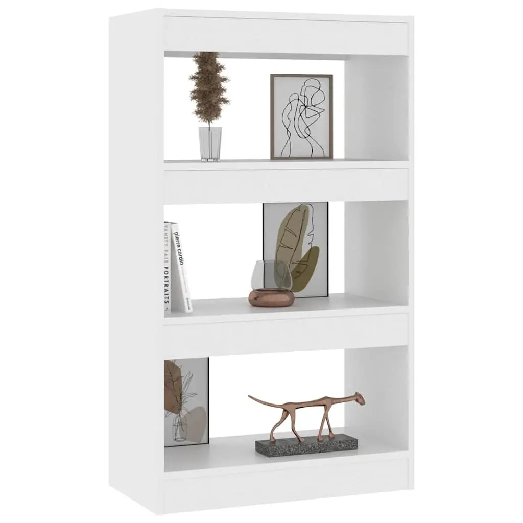 Book Cabinet Wooden Room Divider 60x30x103cm White