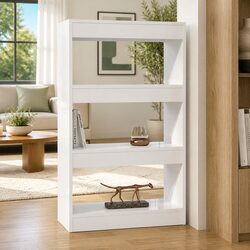 High Gloss White Book Cabinet Room Divider for Storage