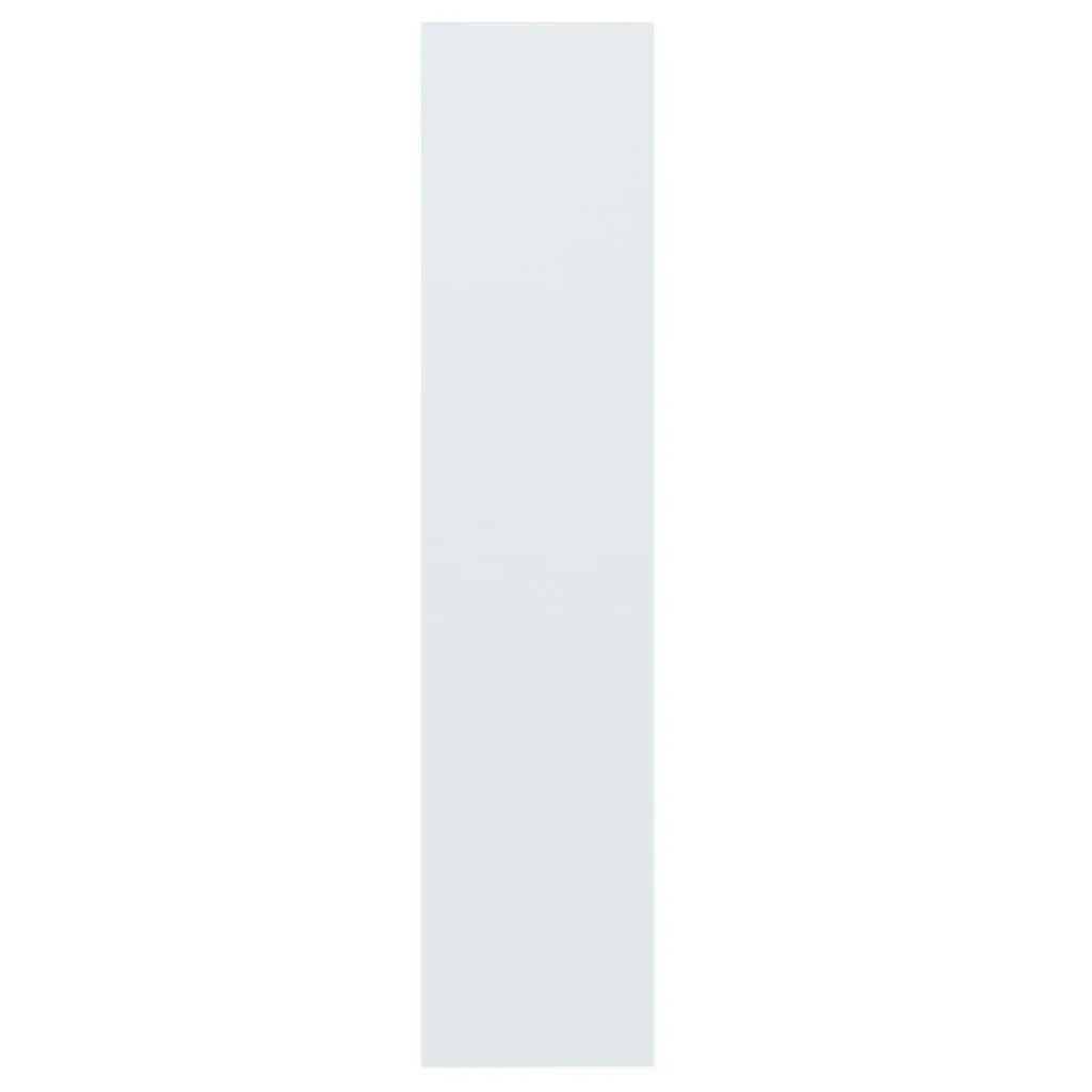 White High Gloss Book Cabinet with Storage