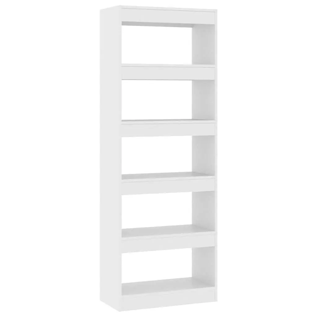 White Book Cabinet Room Divider 60x30x166 cm