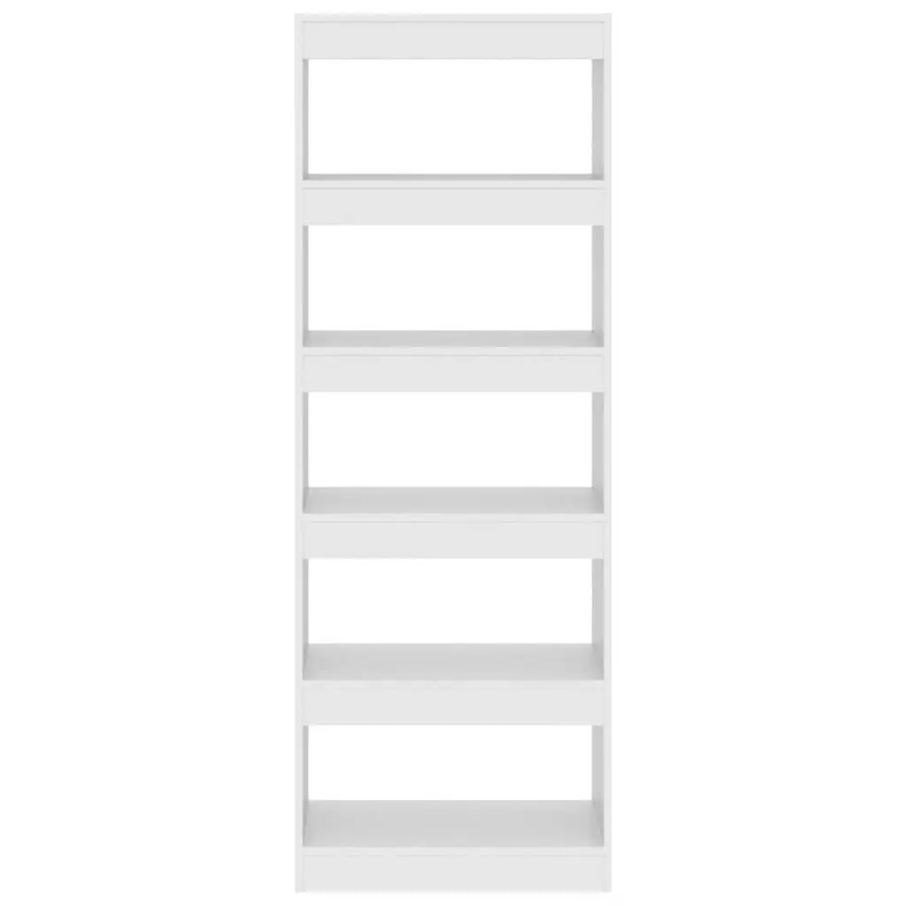 White Book Cabinet Room Divider 60x30x166 cm