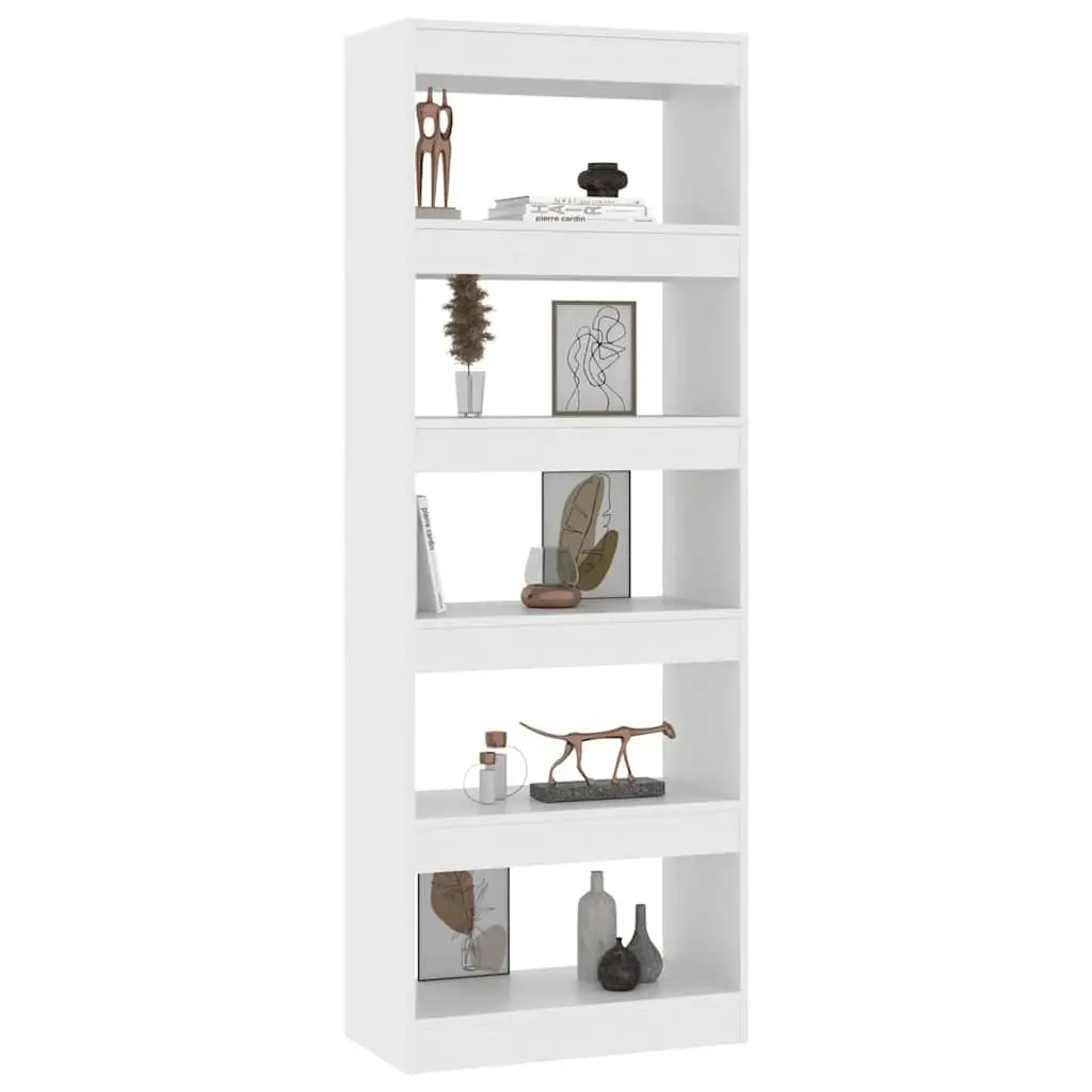 White Book Cabinet Room Divider 60x30x166 cm