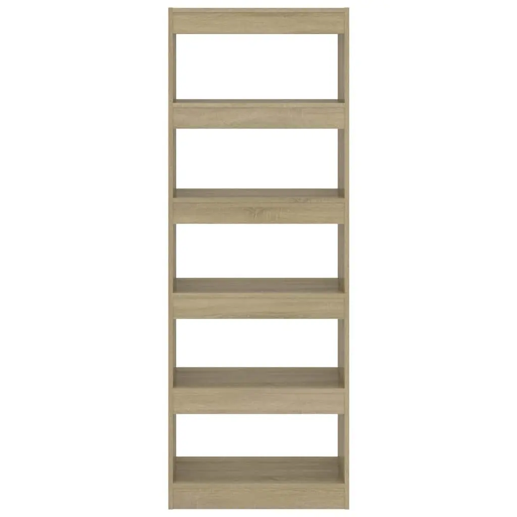 Sonoma Oak Book Cabinet with Room Divider Functionality