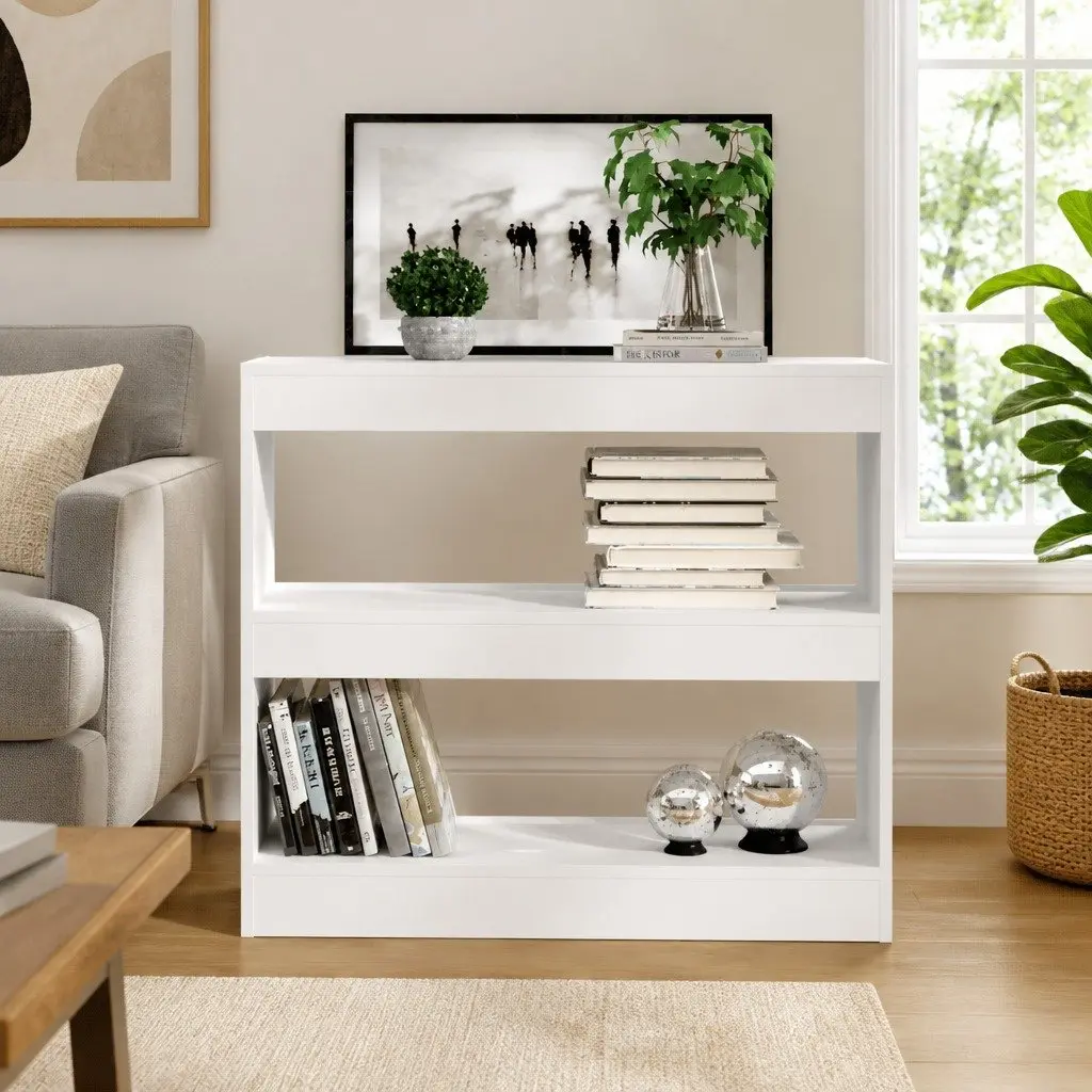 Bookcase Engineered Wood 80x30x72cm White