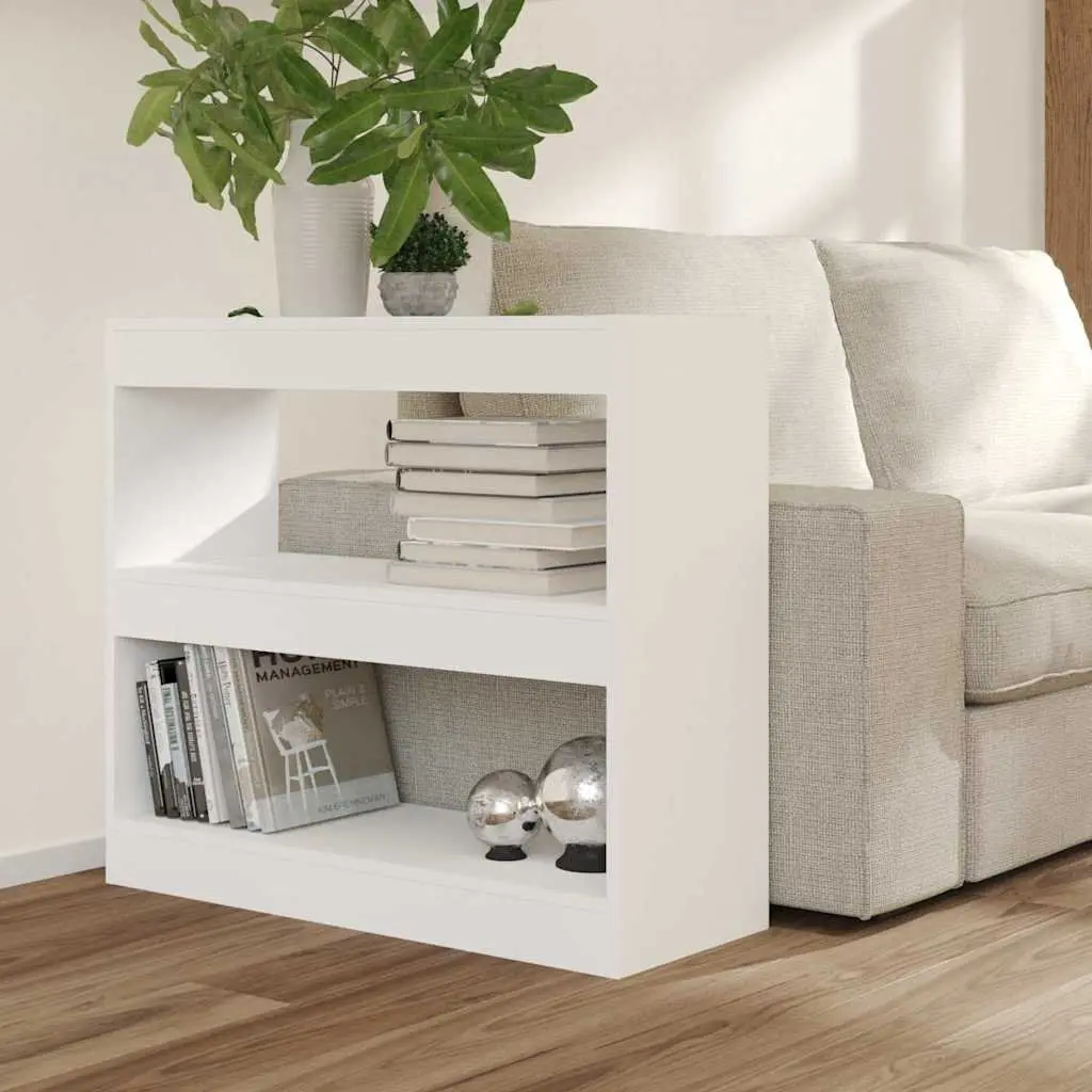 Bookcase Engineered Wood 80x30x72cm White