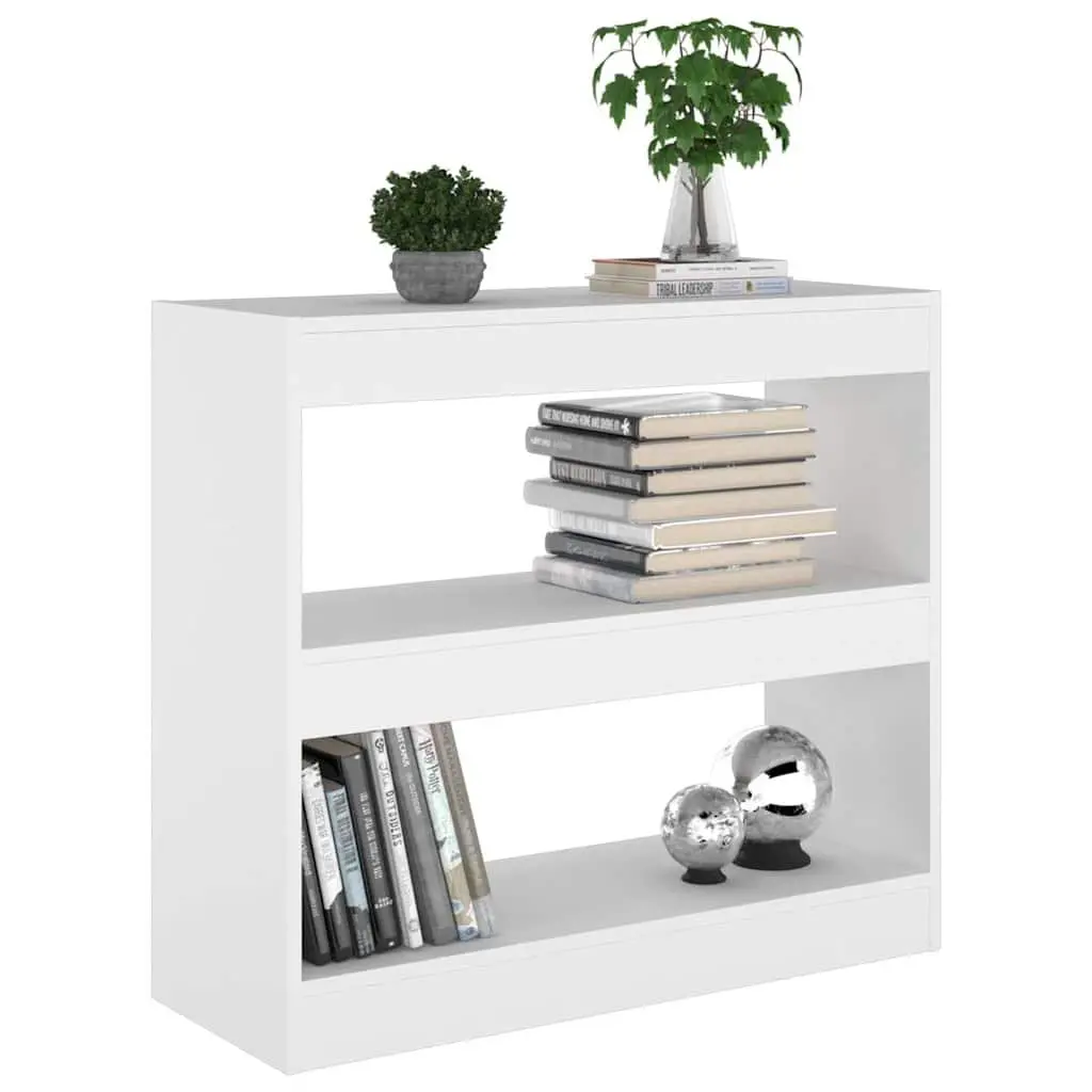 Bookcase Engineered Wood 80x30x72cm White
